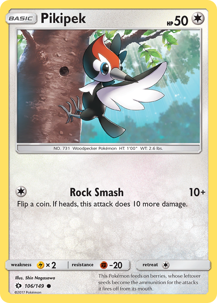 Pikipek (106/149) [Sun & Moon: Base Set] | Card Citadel