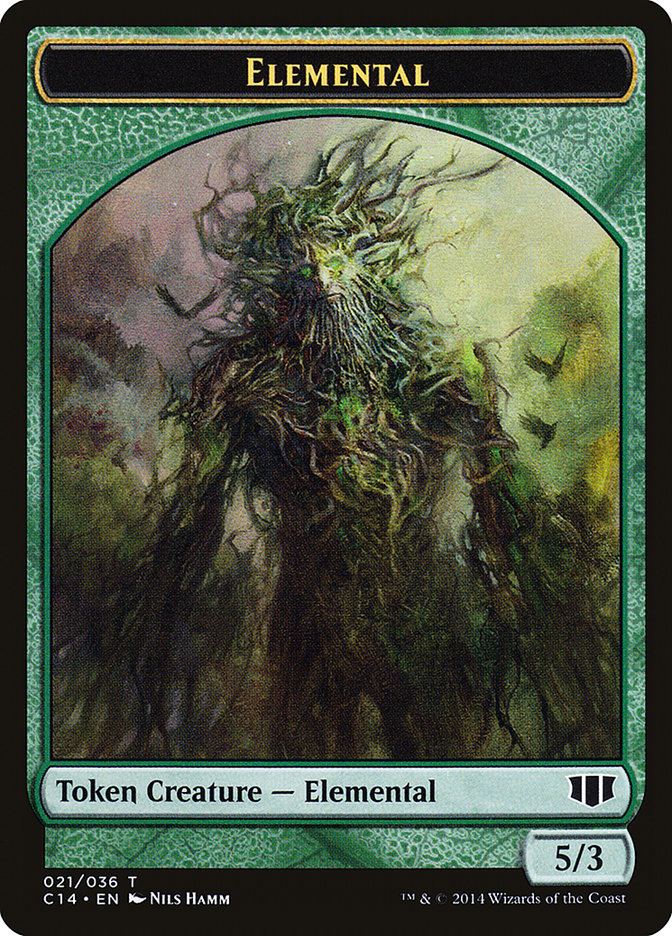 Elemental // Beast (019/036) Double-sided Token [Commander 2014 Tokens] | Card Citadel