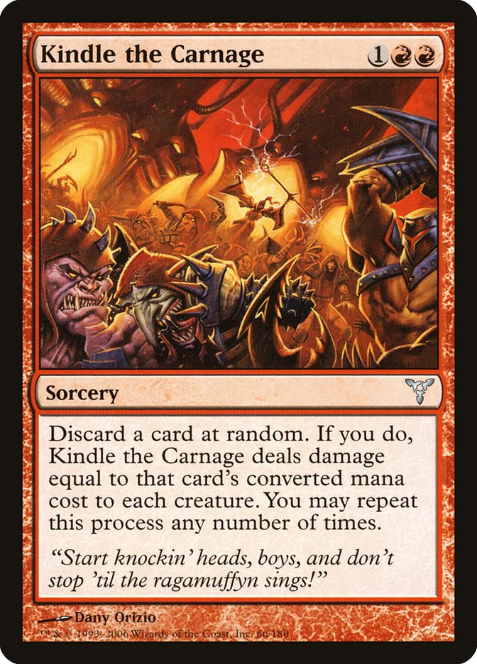 Kindle the Carnage [Dissension] | Card Citadel