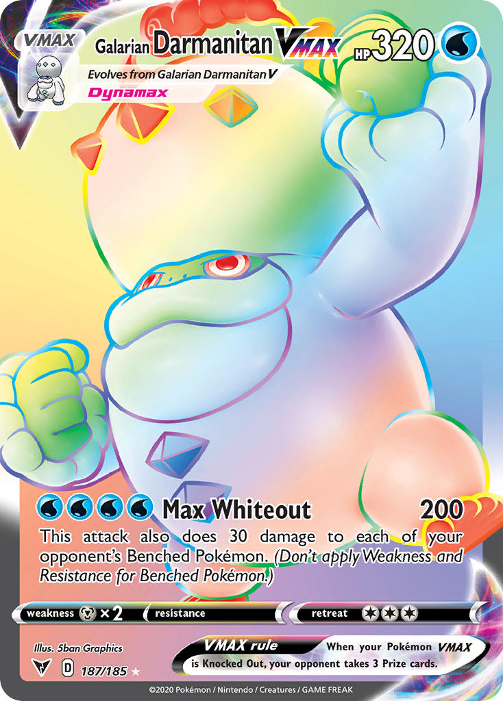 Galarian Darmanitan VMAX (187/185) [Sword & Shield: Vivid Voltage] | Card Citadel