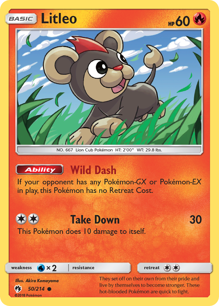 Litleo (50/214) [Sun & Moon: Lost Thunder] | Card Citadel