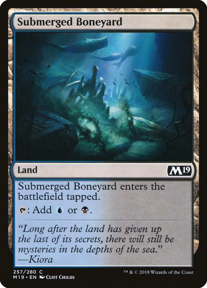 Submerged Boneyard [Core Set 2019] | Card Citadel