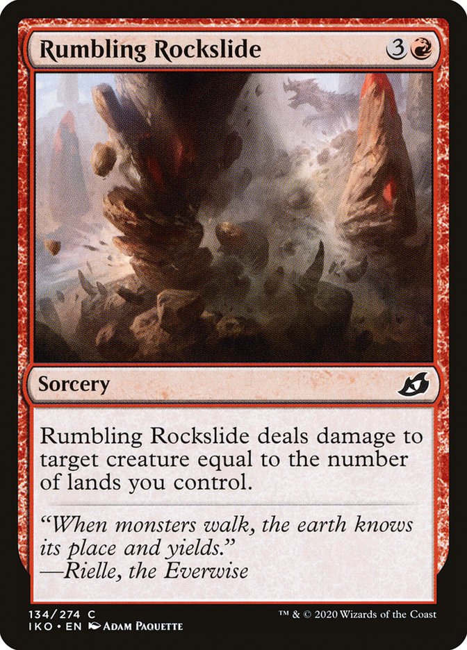 Rumbling Rockslide [Ikoria: Lair of Behemoths] | Card Citadel