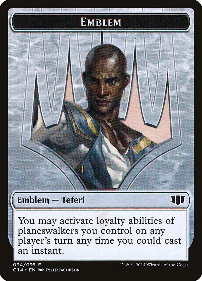 Teferi, Temporal Archmage Emblem // Zombie (011/036) Double-sided Token [Commander 2014 Tokens] | Card Citadel