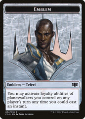 Teferi, Temporal Archmage Emblem // Zombie (011/036) Double-sided Token [Commander 2014 Tokens] | Card Citadel