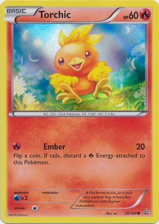 Torchic (25/160) (Sheen Holo) [XY: Primal Clash] | Card Citadel