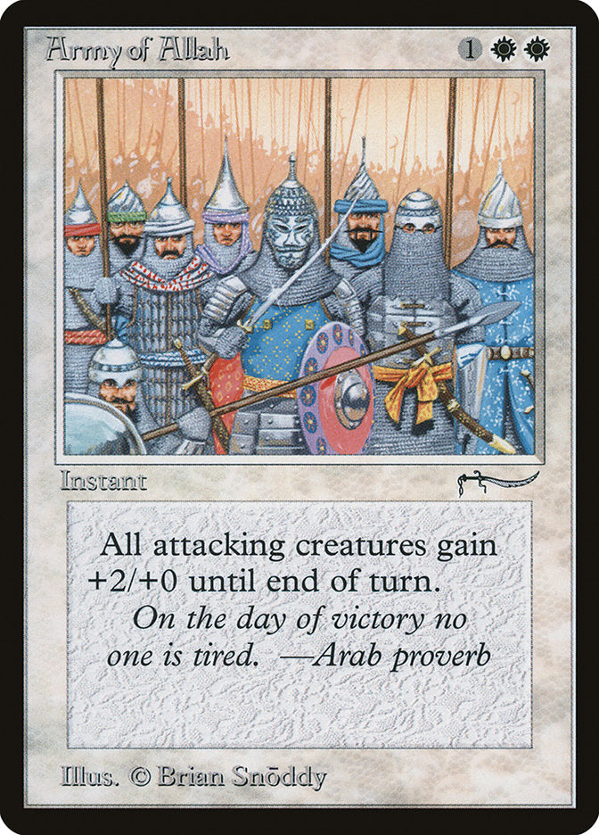 Army of Allah (Dark Mana Cost) [Arabian Nights] | Card Citadel