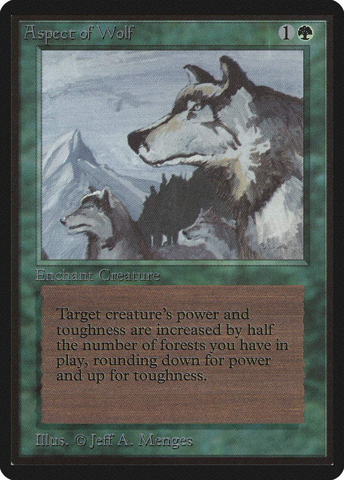 Aspect of Wolf [Limited Edition Beta] | Card Citadel
