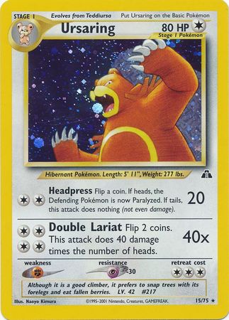 Ursaring (15/75) [Neo Discovery Unlimited] | Card Citadel