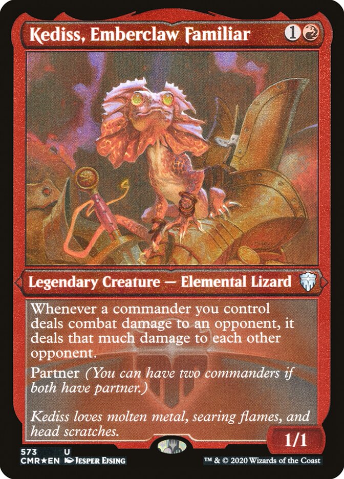 Kediss, Emberclaw Familiar (Foil Etched) [Commander Legends] | Card Citadel