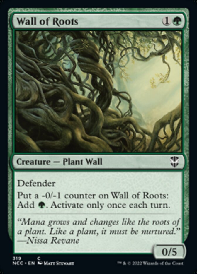 Wall of Roots [Streets of New Capenna Commander] | Card Citadel