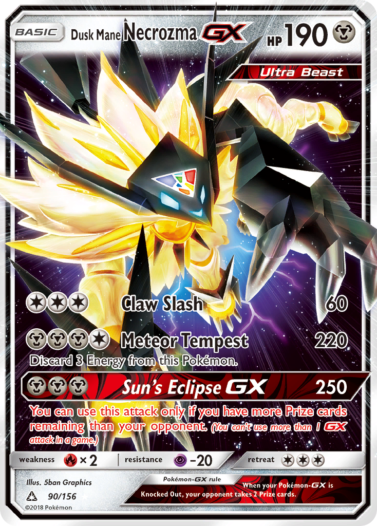 Dusk Mane Necrozma GX (90/156) [Sun & Moon: Ultra Prism] | Card Citadel
