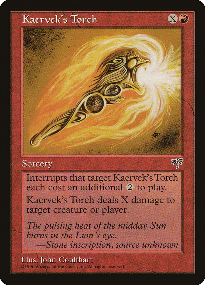 Kaervek's Torch [Mirage] | Card Citadel