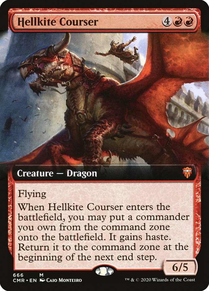 Hellkite Courser (Extended Art) [Commander Legends] | Card Citadel