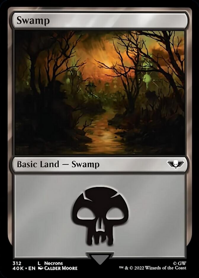 Swamp (312) [Universes Beyond: Warhammer 40,000] | Card Citadel