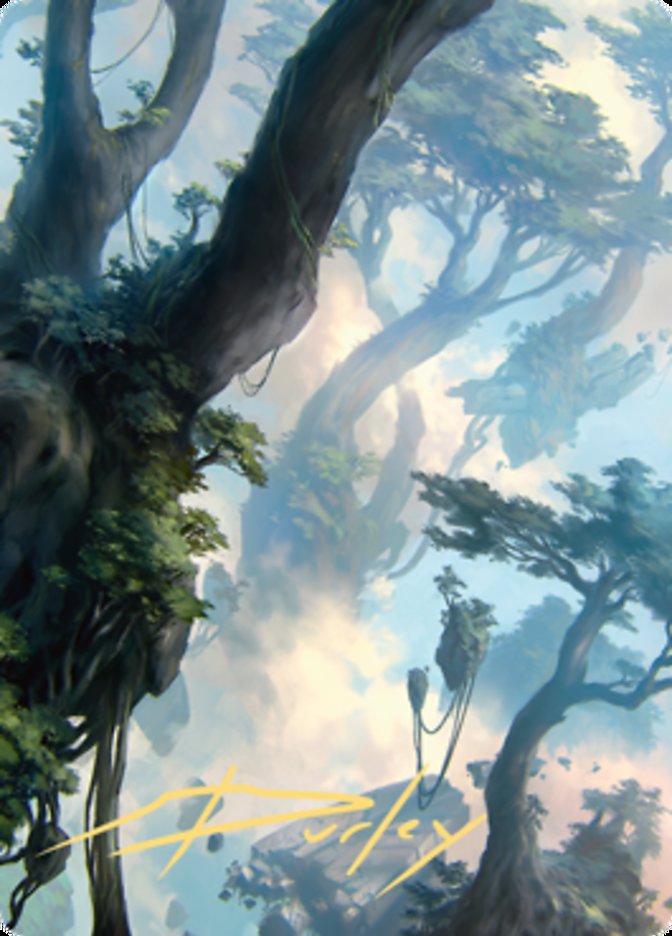 Forest 1 Art Card (Gold-Stamped Signature) [Zendikar Rising Art Series] | Card Citadel