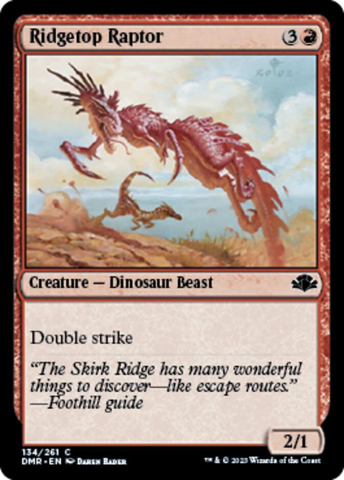 Ridgetop Raptor [Dominaria Remastered] | Card Citadel