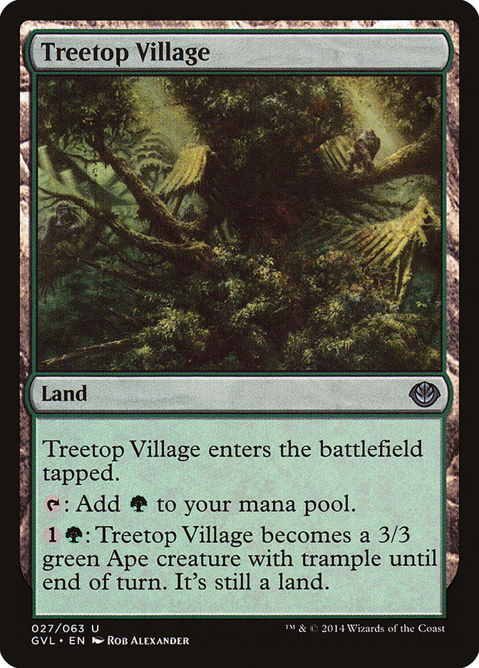 Treetop Village (Garruk vs. Liliana) [Duel Decks Anthology] | Card Citadel