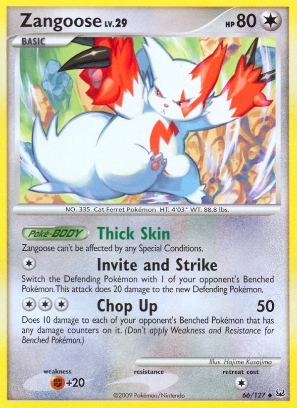 Zangoose (66/127) [Platinum: Base Set] | Card Citadel