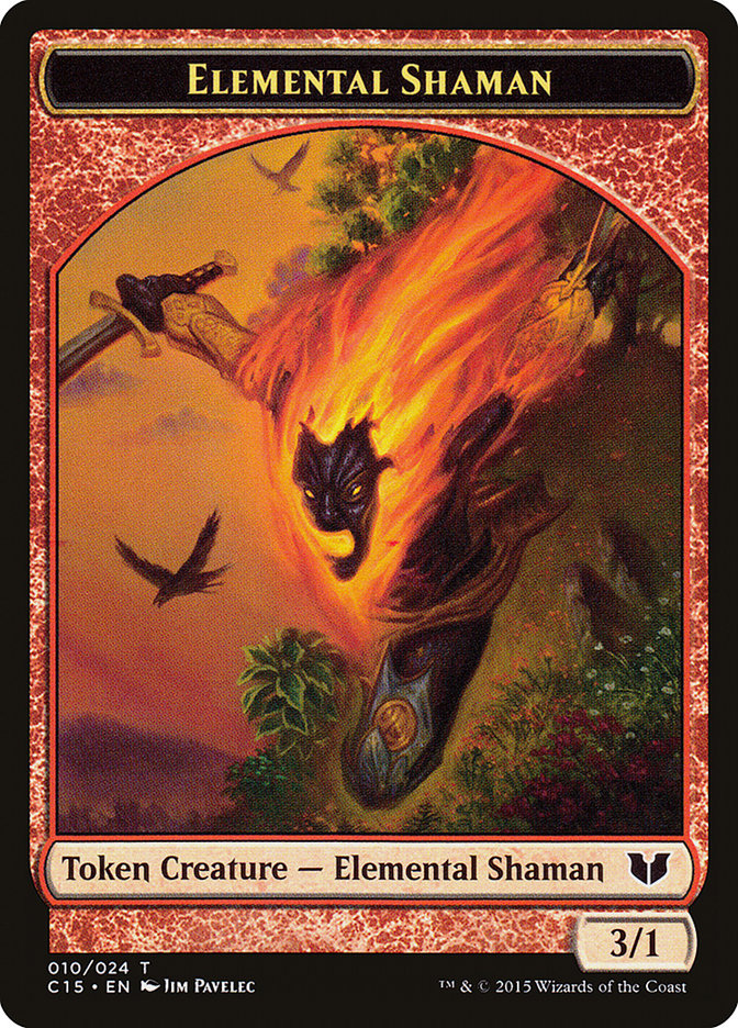 Elemental Shaman // Shapeshifter Double-Sided Token [Commander 2015 Tokens] | Card Citadel