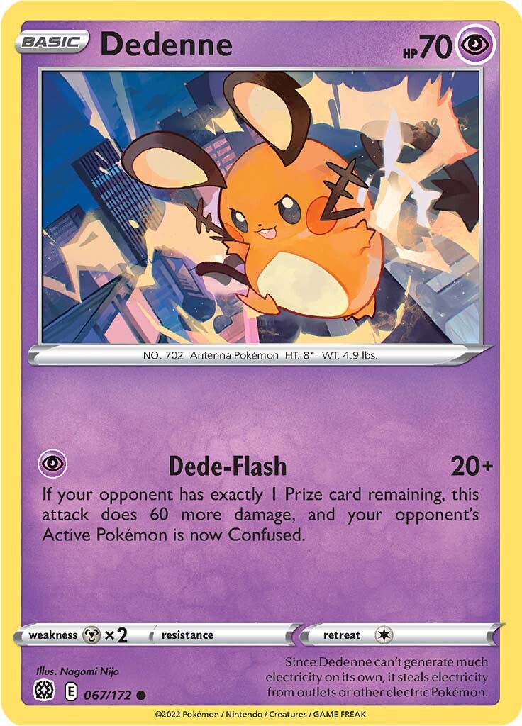 Dedenne (067/172) [Sword & Shield: Brilliant Stars] | Card Citadel