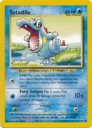 Totodile (81/111) [Neo Genesis Unlimited] | Card Citadel