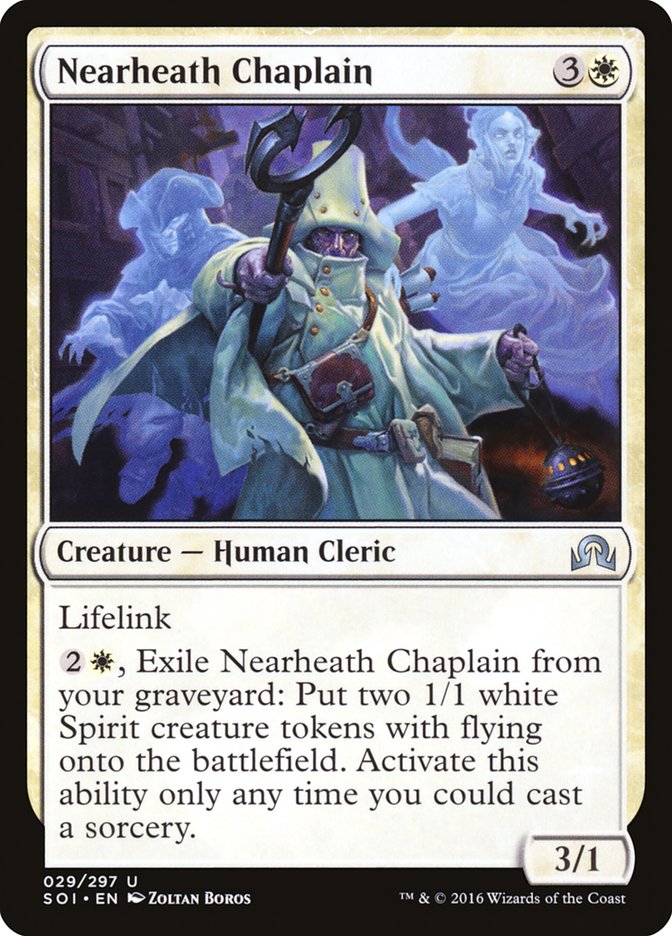 Nearheath Chaplain [Shadows over Innistrad] | Card Citadel