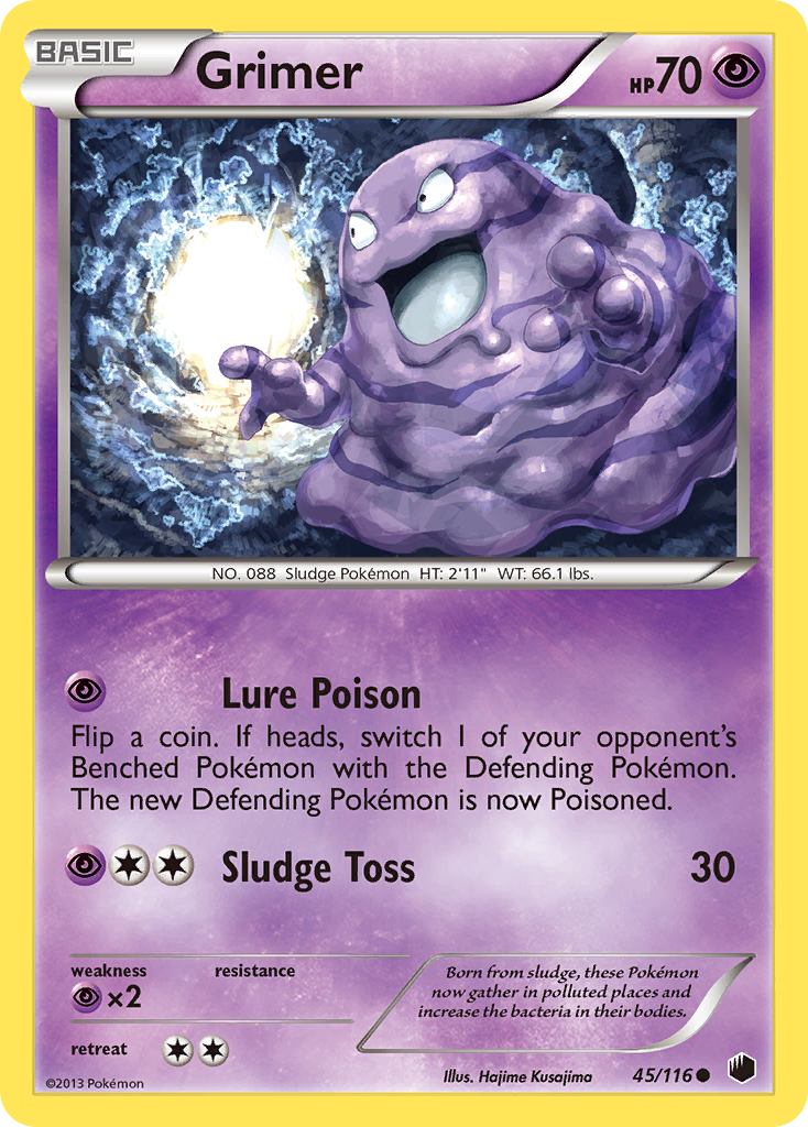 Grimer (45/116) [Black & White: Plasma Freeze] | Card Citadel