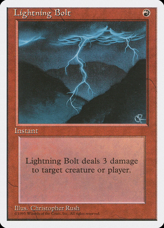 Lightning Bolt [Fourth Edition] | Card Citadel