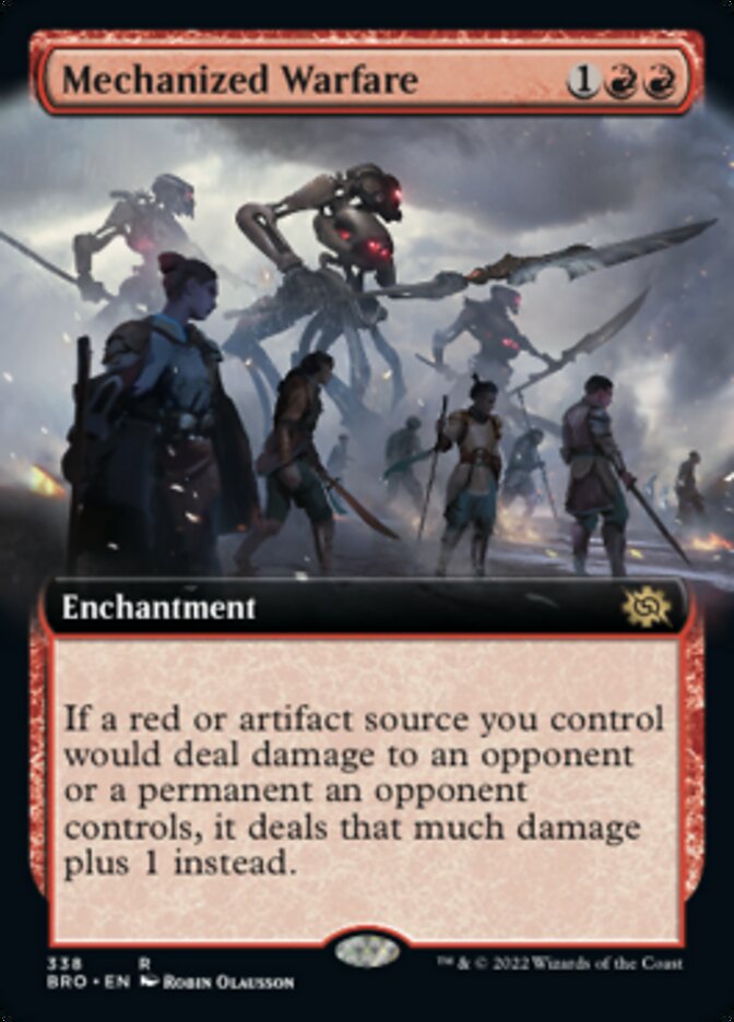 Mechanized Warfare (Extended Art) [The Brothers' War] | Card Citadel