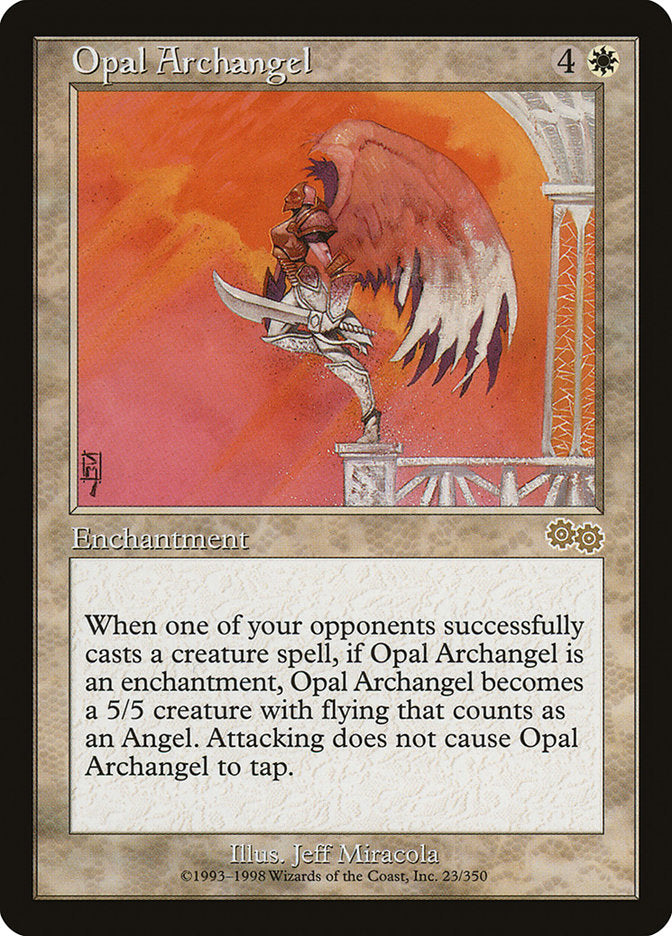 Opal Archangel [Urza's Saga] | Card Citadel