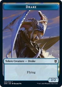 Drake // Hydra Double-sided Token [Zendikar Rising Tokens] | Card Citadel