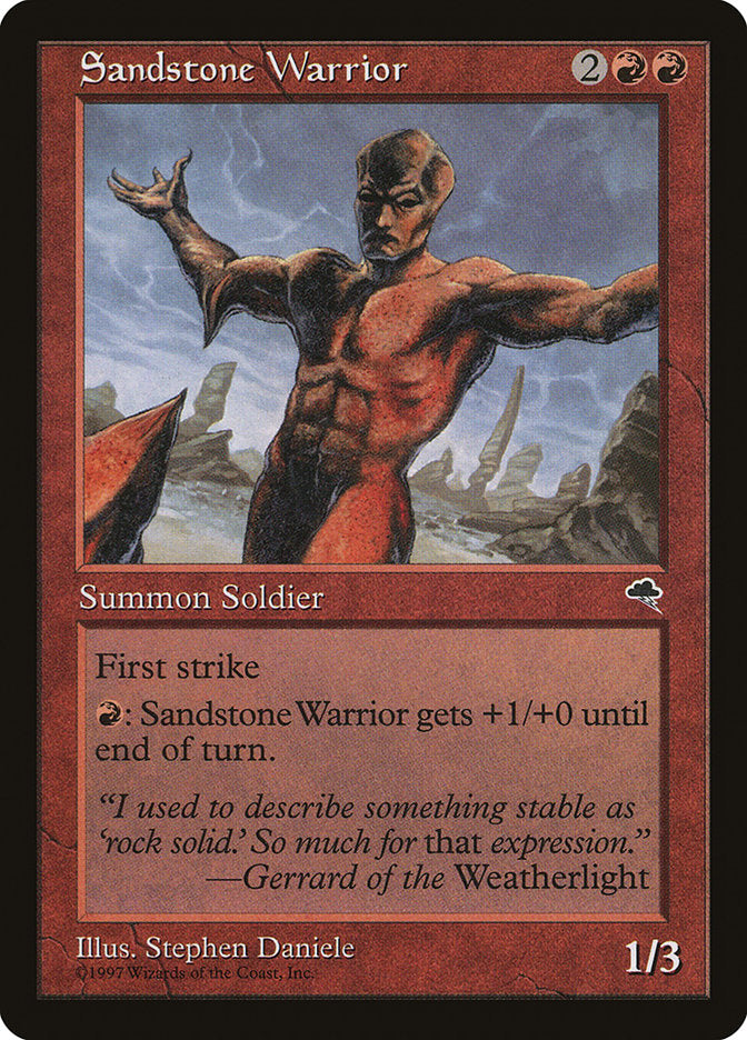 Sandstone Warrior [Tempest] | Card Citadel