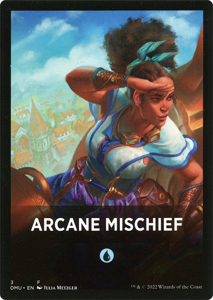 Arcane Mischief Theme Card [Dominaria United Tokens] | Card Citadel