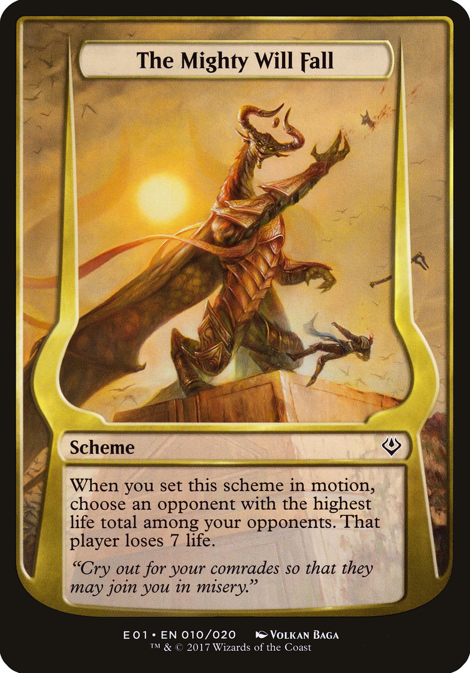 The Mighty Will Fall [Archenemy: Nicol Bolas Schemes] | Card Citadel