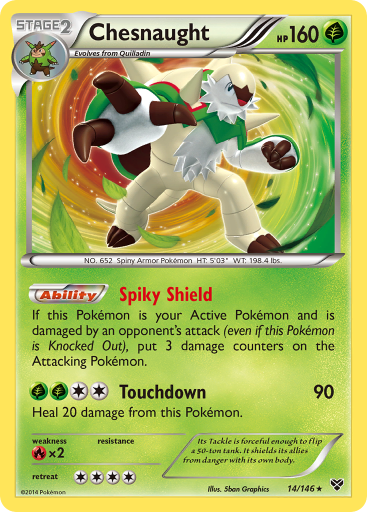 Chesnaught (14/146) [XY: Base Set] | Card Citadel