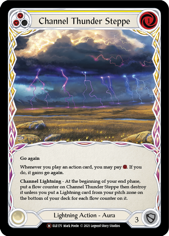 Channel Thunder Steppe [U-ELE175] Unlimited Rainbow Foil | Card Citadel