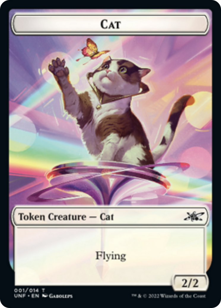 Cat // Storm Crow Double-sided Token [Unfinity Tokens] | Card Citadel