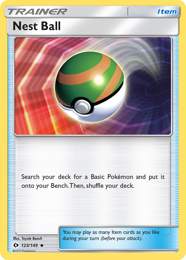 Nest Ball (123/149) [Sun & Moon: Base Set] | Card Citadel