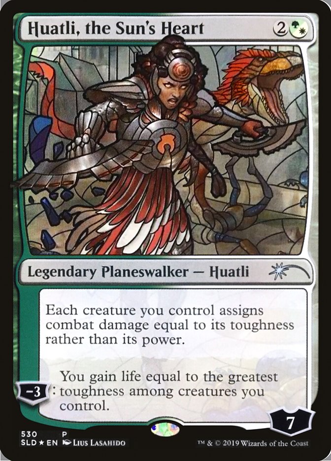 Huatli, the Sun's Heart (Stained Glass) [Secret Lair Drop Promos] | Card Citadel