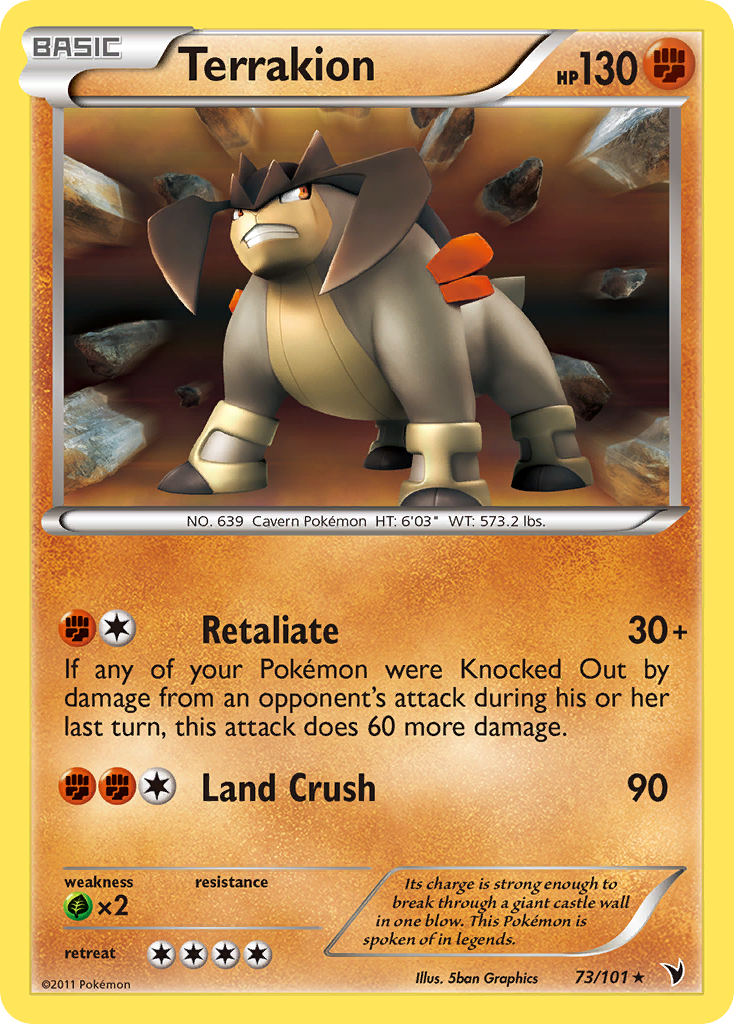 Terrakion (73/101) [Black & White: Noble Victories] | Card Citadel