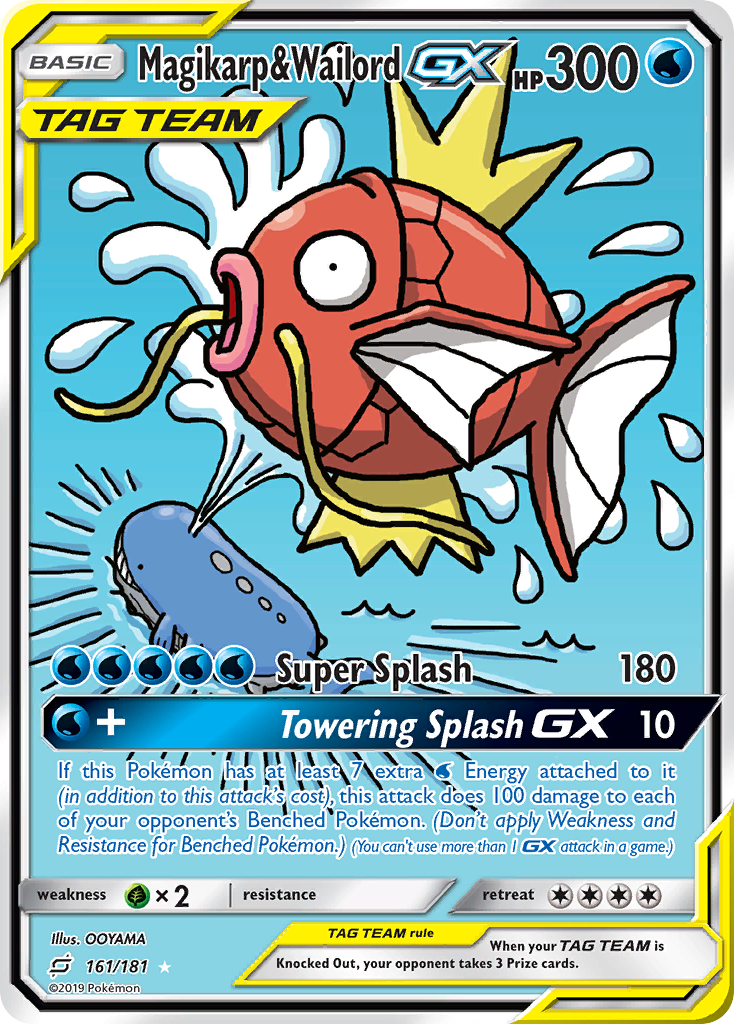 Magikarp & Wailord GX (161/181) [Sun & Moon: Team Up] | Card Citadel