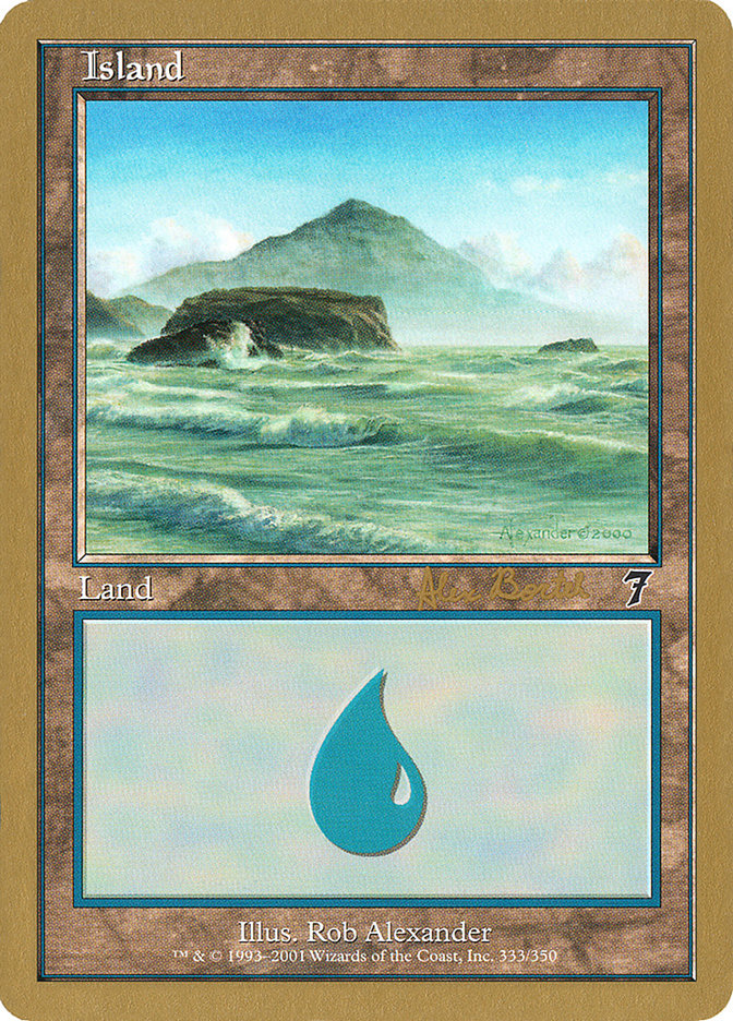 Island (ab333) (Alex Borteh) [World Championship Decks 2001] | Card Citadel