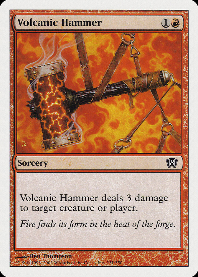 Volcanic Hammer [Eighth Edition] | Card Citadel