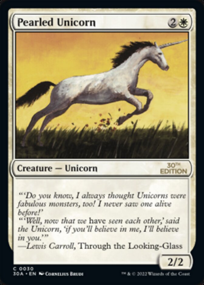 Pearled Unicorn [30th Anniversary Edition] | Card Citadel