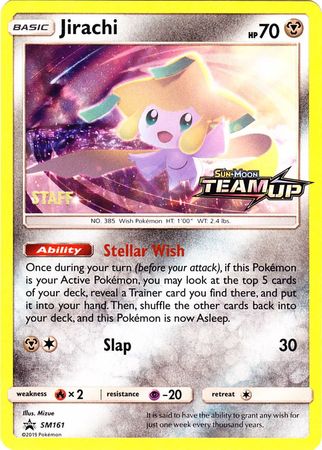 Jirachi (SM161) (Staff) [Sun & Moon: Black Star Promos] | Card Citadel