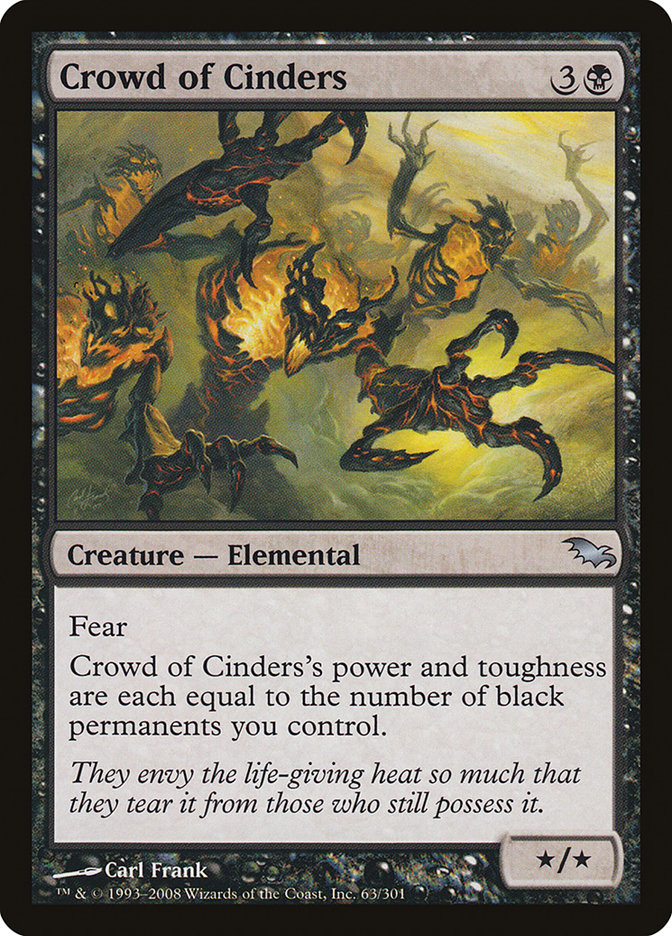 Crowd of Cinders [Shadowmoor] | Card Citadel