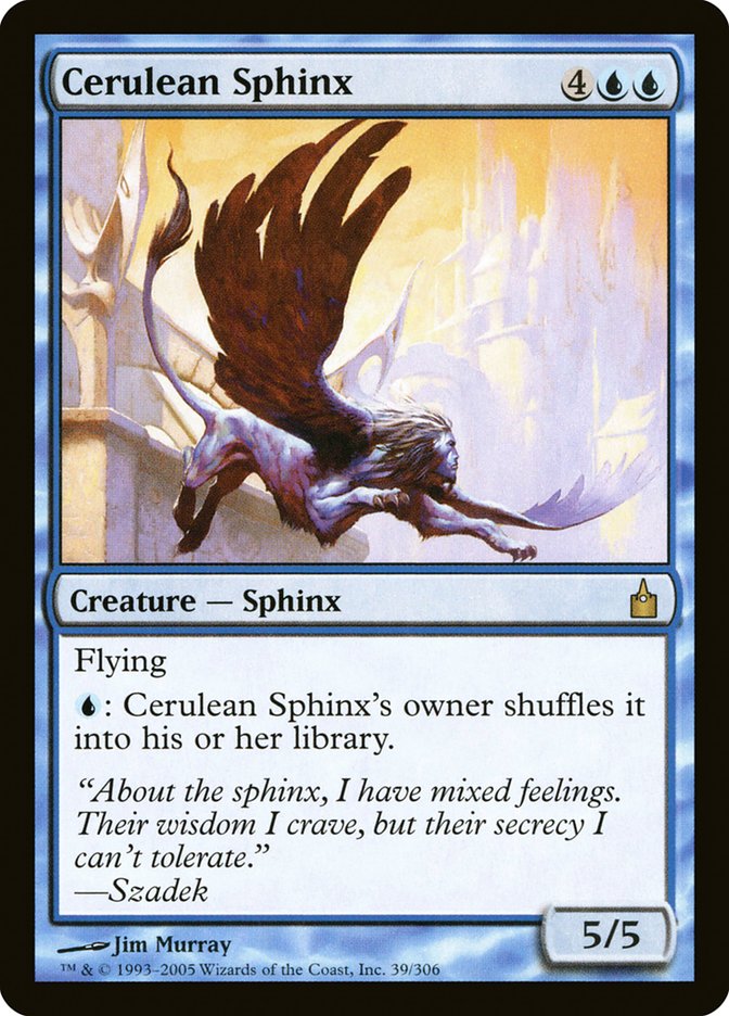 Cerulean Sphinx [Ravnica: City of Guilds] | Card Citadel