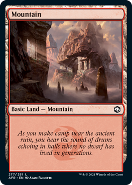 Mountain (277) [Dungeons & Dragons: Adventures in the Forgotten Realms] | Card Citadel