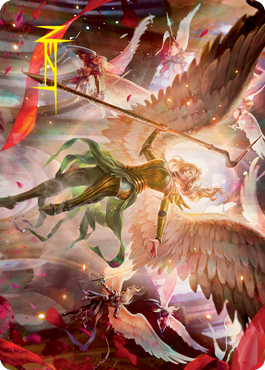 Sigarda's Summons Art Card (Gold-Stamped Signature) [Innistrad: Crimson Vow Art Series] | Card Citadel